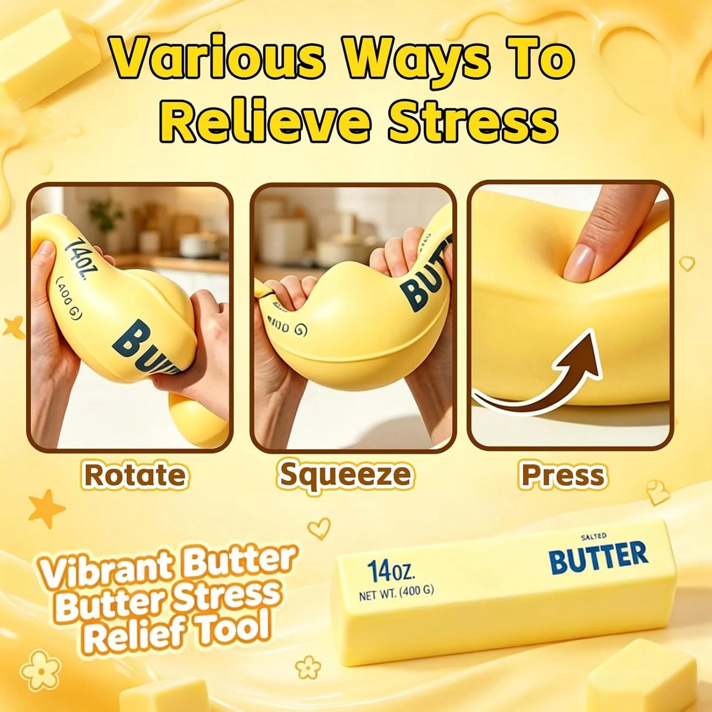Clearance Giant Butter Squishys,Jumbo Squishies Butter Stick Slow Rising Squish,Taba Squish, Stress Relief Balls,Party Favor Gift