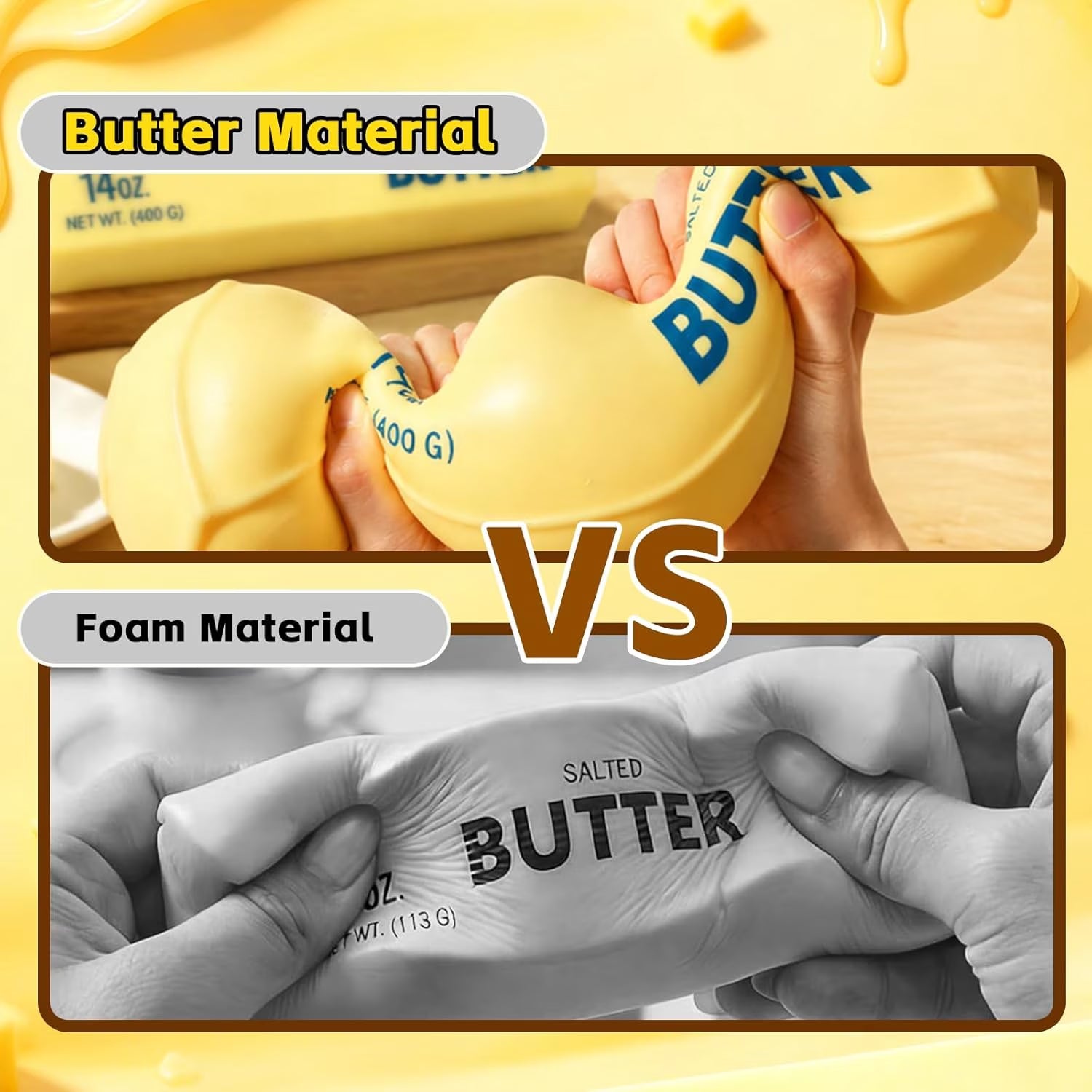 Clearance Giant Butter Squishys,Jumbo Squishies Butter Stick Slow Rising Squish,Taba Squish, Stress Relief Balls,Party Favor Gift